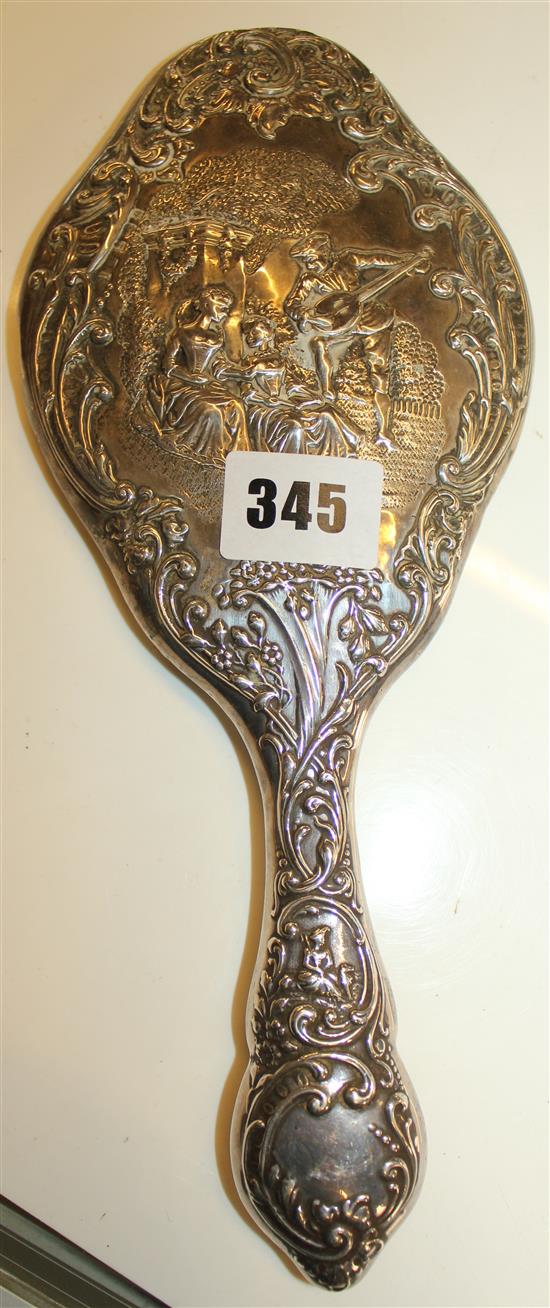 Silver hand mirror